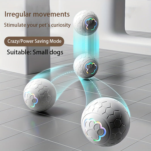 NNETM Interactive Dog Toy Ball - Grey Striped