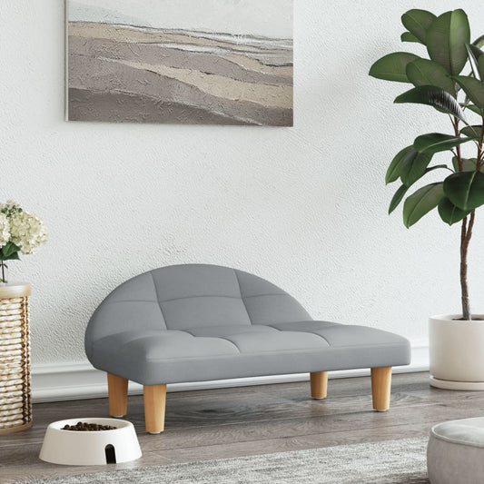NNEVL Dog Bed Light Grey 70x52x30 cm Fabric-0