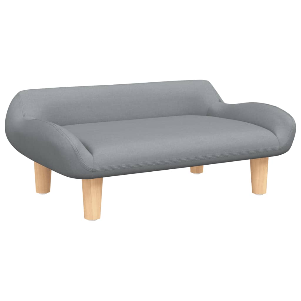 NNEVL Dog Bed Light Grey 70x40x24 cm Fabric-1