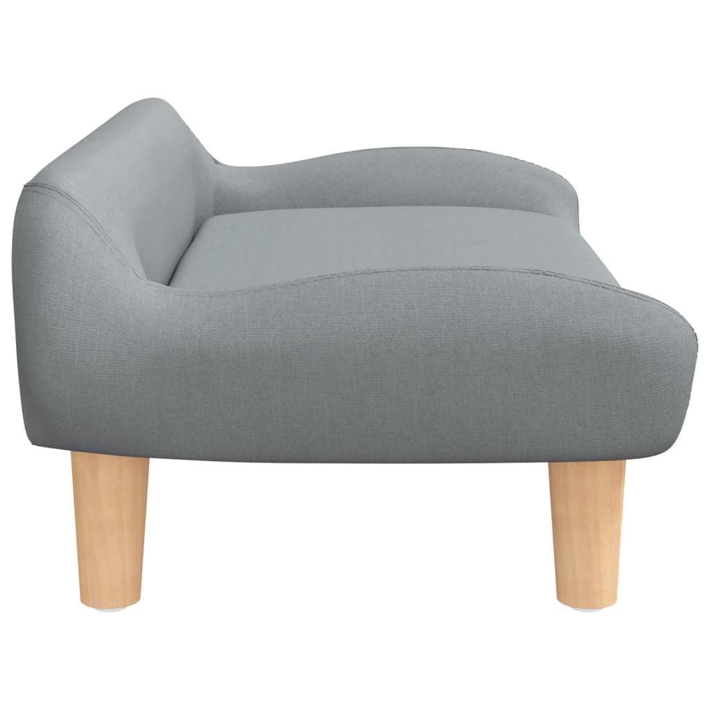 NNEVL Dog Bed Light Grey 70x40x24 cm Fabric-3