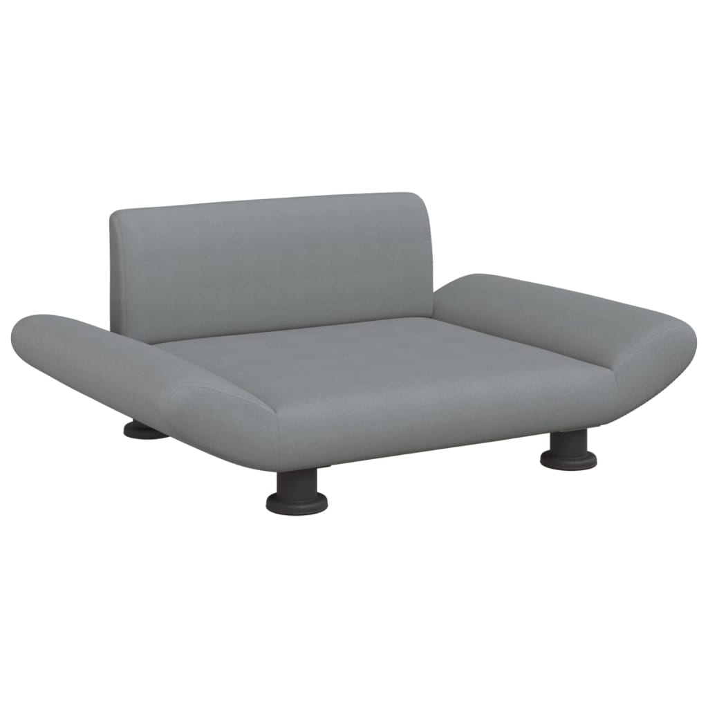 NNEVL Dog Bed Light Grey 70x45x28 cm Fabric-1