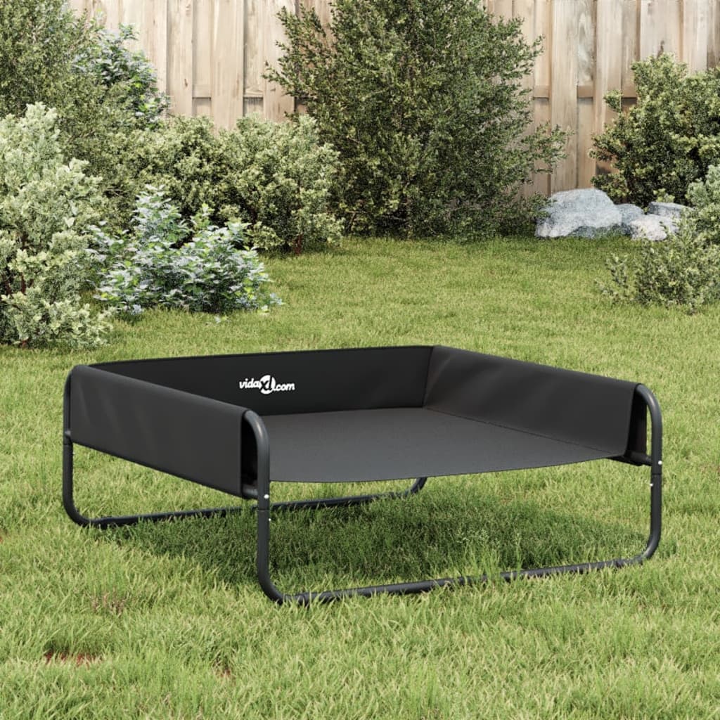 NNEVL Elevated Dog Bed Anthracite Oxford Fabric and Steel-3
