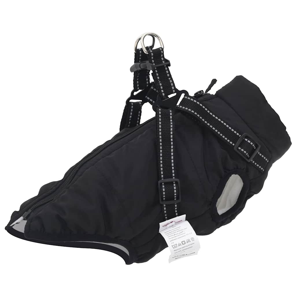 NNEVL Dog Coat with Harness Waterproof Reflective Black XL-0