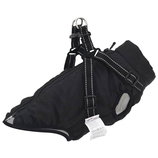 NNEVL Dog Coat with Harness Waterproof Reflective Black XL-0