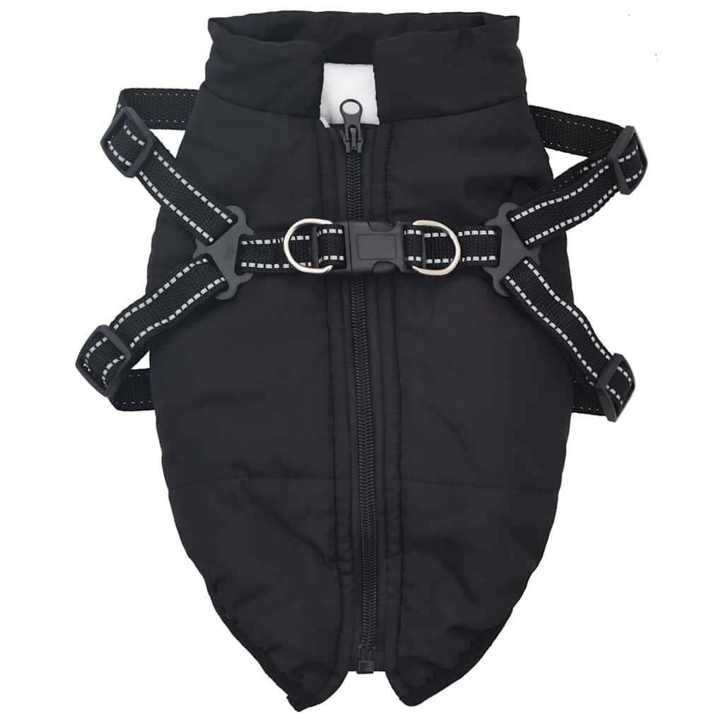 NNEVL Dog Coat with Harness Waterproof Reflective Black XL-1