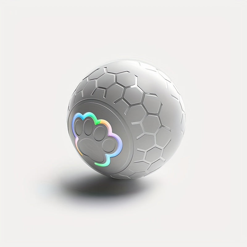 NNETM Interactive Dog Toy Ball - Grey Striped