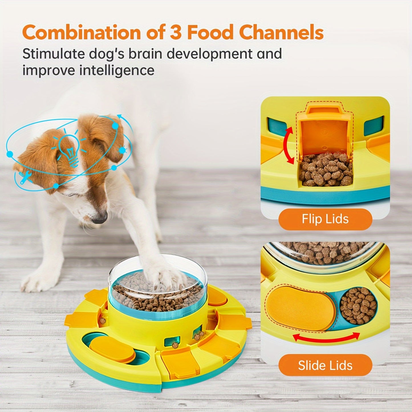 NNETM Interactive Dog Puzzle Feeder Toy for IQ Training